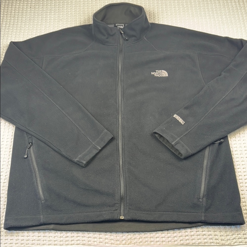 The North Face Black Men’s Size XXL Full Zip Fleece Jacket/Sweater Pre Owned